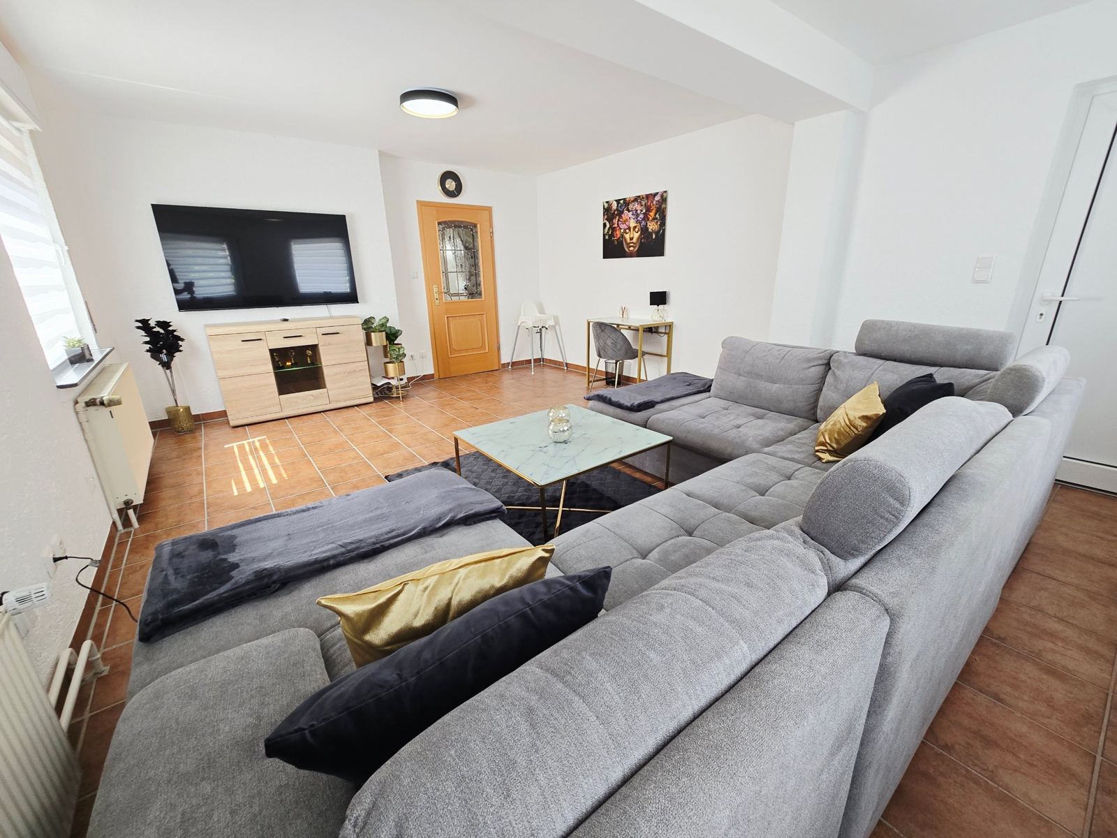 Wohnzimmer der Ferienwohnung 1