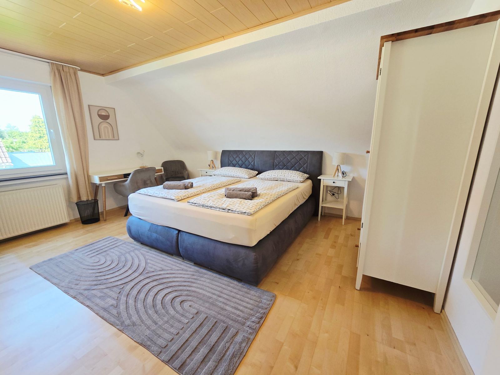 Schlafzimmer der Ferienwohnung 2
